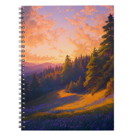 Het verkennen van de majestueuze wildernis notitieboek (Voorkant)