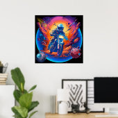 Het verkennen van de ruimte poster (Thuiskantoor)