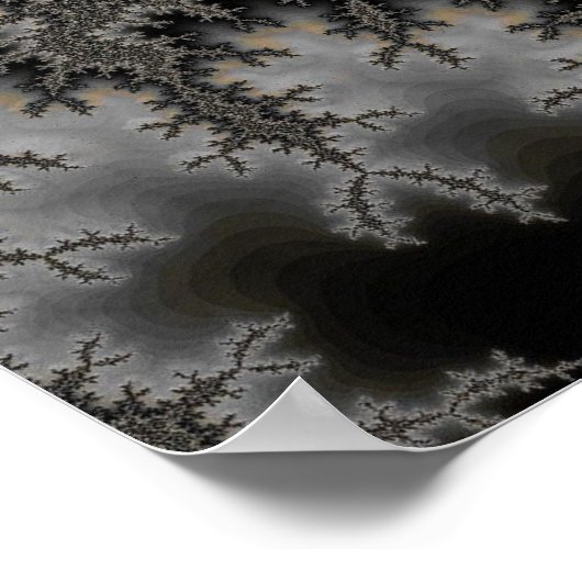 Het verkennen van het Mandelbrot-rijk Poster (Hoek)