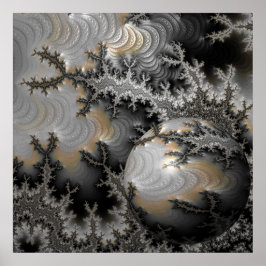 Het verkennen van het Mandelbrot-rijk Poster