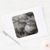 Het verkennen van het Mandelbrot-rijk Vierkante Sticker (Envelop)
