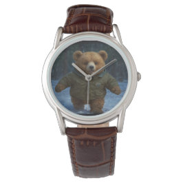 Het verkennen van Teddy Bear Kunst voor Kinderen Horloge