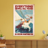 Het verkopen koppels alles zal je dodelijk maken canvas afdruk (Insitu (Woonkamer))