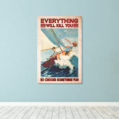 Het verkopen koppels alles zal je dodelijk maken canvas afdruk (Insitu (Houten vloer))