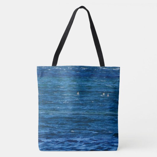 Het verkopen van slokken over de baai op een tote bag (Voorkant)