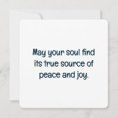 Het verlangen van de ziel kaart (Achterkant)