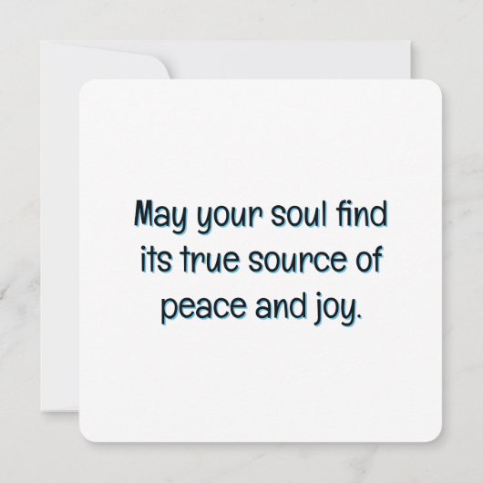 Het verlangen van de ziel kaart (Achterkant)