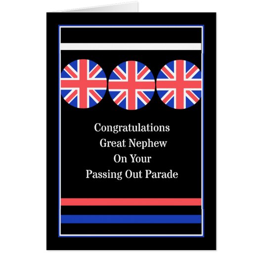 Het verlaten Kaart van de Parade voor Grote Nephew (Voorkant)