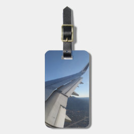 Het verlaten op een Bagagelabel van het Net