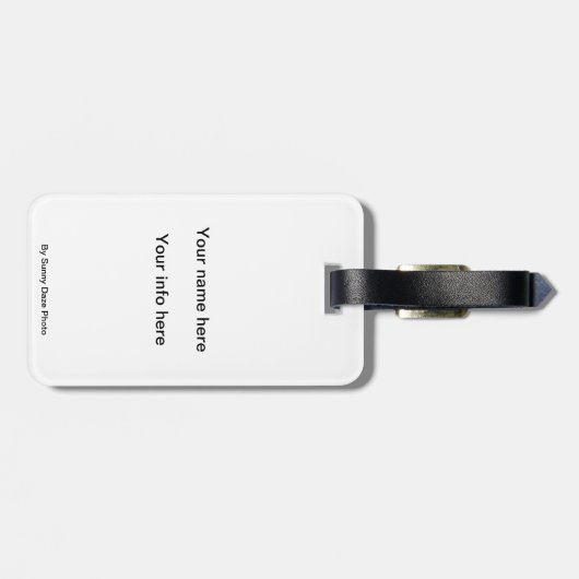 Het verlaten op een Bagagelabel van het Net (Achterkant horizontaal)