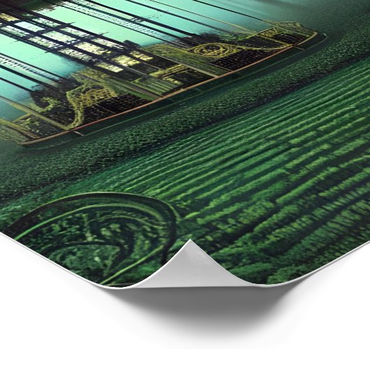 Het verlaten Poster voor digitale carrouselkunst (Hoek)