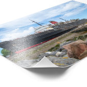 Het verlaten TSS Duke of Lancaster-schip Foto Afdruk (Hoek)