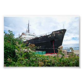 Het verlaten TSS Duke of Lancaster schip Foto Afdruk