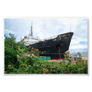 Het verlaten TSS Duke of Lancaster-schip Foto Afdruk