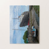 Het verlaten TSS Duke of Lancaster-schip Legpuzzel (Verticaal)
