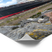 Het verlaten TSS Duke of Lancaster schip Poster (Hoek)