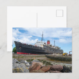 Het verlaten TSS-schip Duke of Lancaster Feestdagenkaart