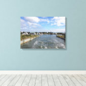 Het verlaten van Bald Head Island, North Carolina Canvas Afdruk (Insitu (Houten vloer))