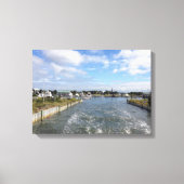 Het verlaten van Bald Head Island, North Carolina Canvas Afdruk (Voorkant)