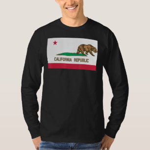 Het verlaten van California Flag Beer links T-shirt