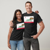 Het verlaten van California Flag Beer links T-shirt (Unisex)