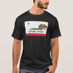 Het verlaten van California Flag Beer links T-shirt