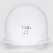 Het verlaten van Collega Gift Meme Art Office Humo Sneeuwbol (Achterkant)