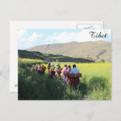 Het verlaten van de dorpen briefkaart (Voorkant / Achterkant)