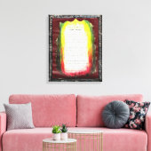 Het verlaten van de duisternis, gaat het licht in canvas afdruk (Insitu (Woonkamer))