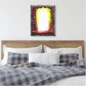 Het verlaten van de duisternis, gaat het licht in canvas afdruk (Insitu (Slaapkamer))