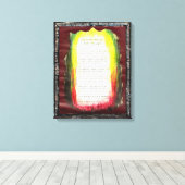 Het verlaten van de duisternis, gaat het licht in canvas afdruk (Insitu (Houten vloer))