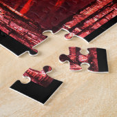 Het verlaten van de duisternis gaat het licht in legpuzzel (Zijkant)