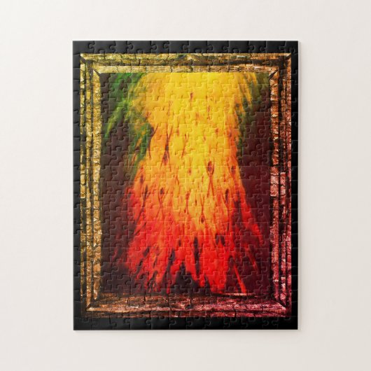 Het verlaten van de duisternis gaat het licht in legpuzzel (Verticaal)