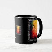 Het verlaten van de duisternis gaat het licht in mok (Voorkant rechts)