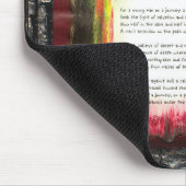 Het verlaten van de duisternis, gaat het licht in muismat (Hoek)