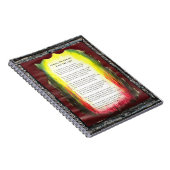 Het verlaten van de duisternis, gaat het licht in notitieboek (Rechterzijde)