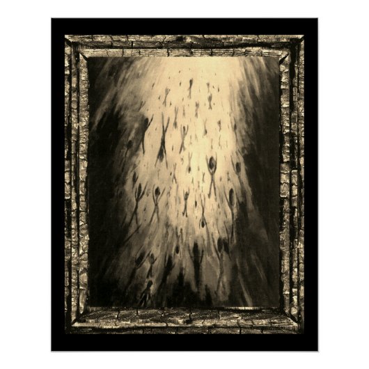 Het verlaten van de duisternis gaat het licht in poster (Voorkant)