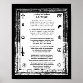 Het verlaten van de duisternis, gaat het licht in poster (Voorkant)