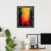 Het verlaten van de duisternis gaat het licht in poster (Thuiskantoor)