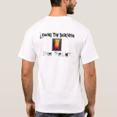 Het verlaten van de duisternis gaat het licht in t-shirt (Achterkant)