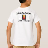 Het verlaten van de duisternis gaat het licht in t-shirt (Achterkant)