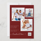Het verlaten van FOTO WEDDING INVITE sparen de Dat Kaart (Voorkant)