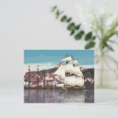 Het verlaten van Haven Briefkaart (Staand voorkant)