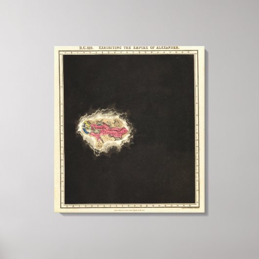 Het verlaten van het Rijk van Alexander 323 BC Canvas Afdruk (Voorkant)