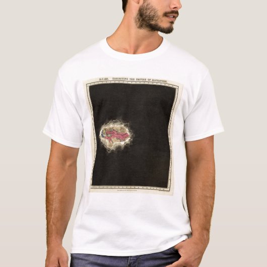 Het verlaten van het Rijk van Alexander 323 BC T-shirt (Voorkant)