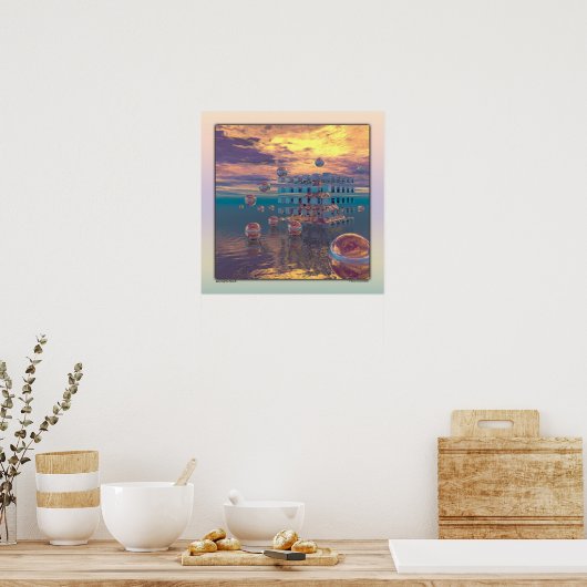 Het verlaten van Nest II Poster (Keuken)