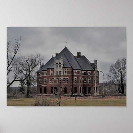 Het verlaten Ziekenhuis van de Staat Poster (Voorkant)