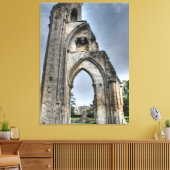 Het verleden blijft canvas afdruk (Insitu (Woonkamer))