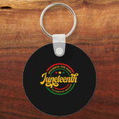 Het verleden eren Juneteenth viert vrijheid Sleutelhanger (Voorkant)