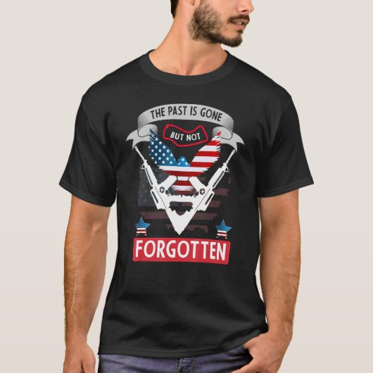 Het verleden is een herdenkingsdag van het patriot t-shirt (Voorkant)